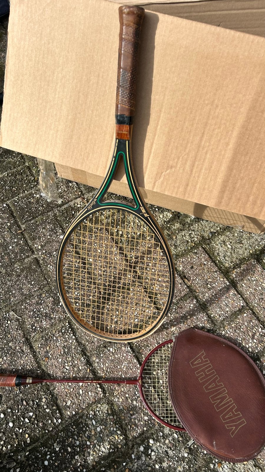 Retro houten tennis- en badmintonracket, Ophalen of Verzenden, Gebruikt, Racket, Prince