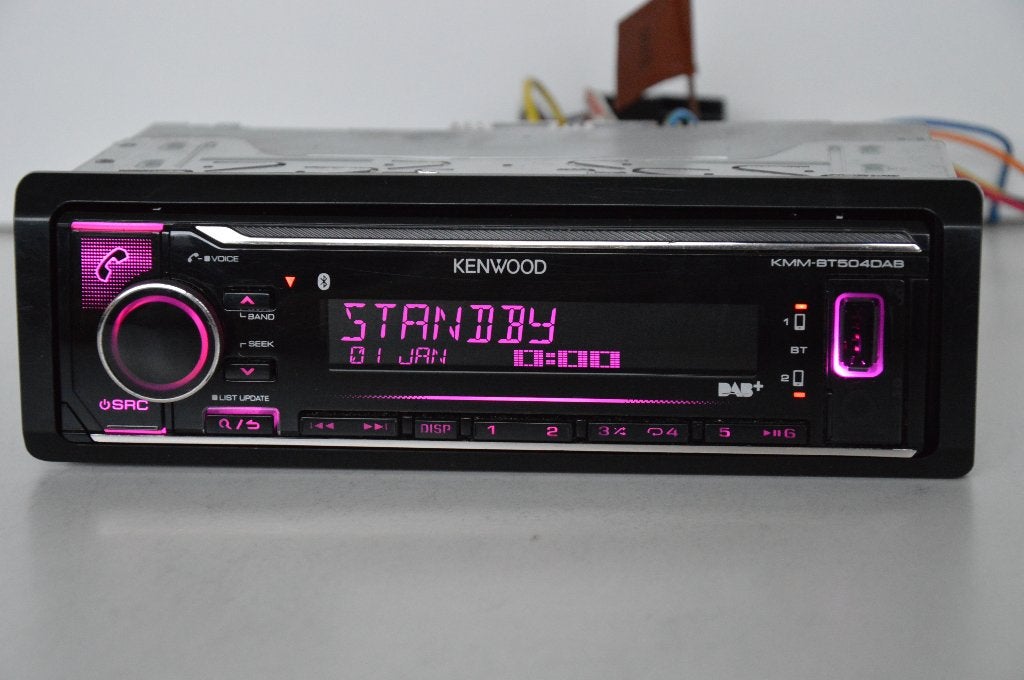 KENWOOD  KMM-BT504DAB  MP3  AUX  USB  DAB+  BLUETOOTH, Ophalen of Verzenden, Zo goed als nieuw