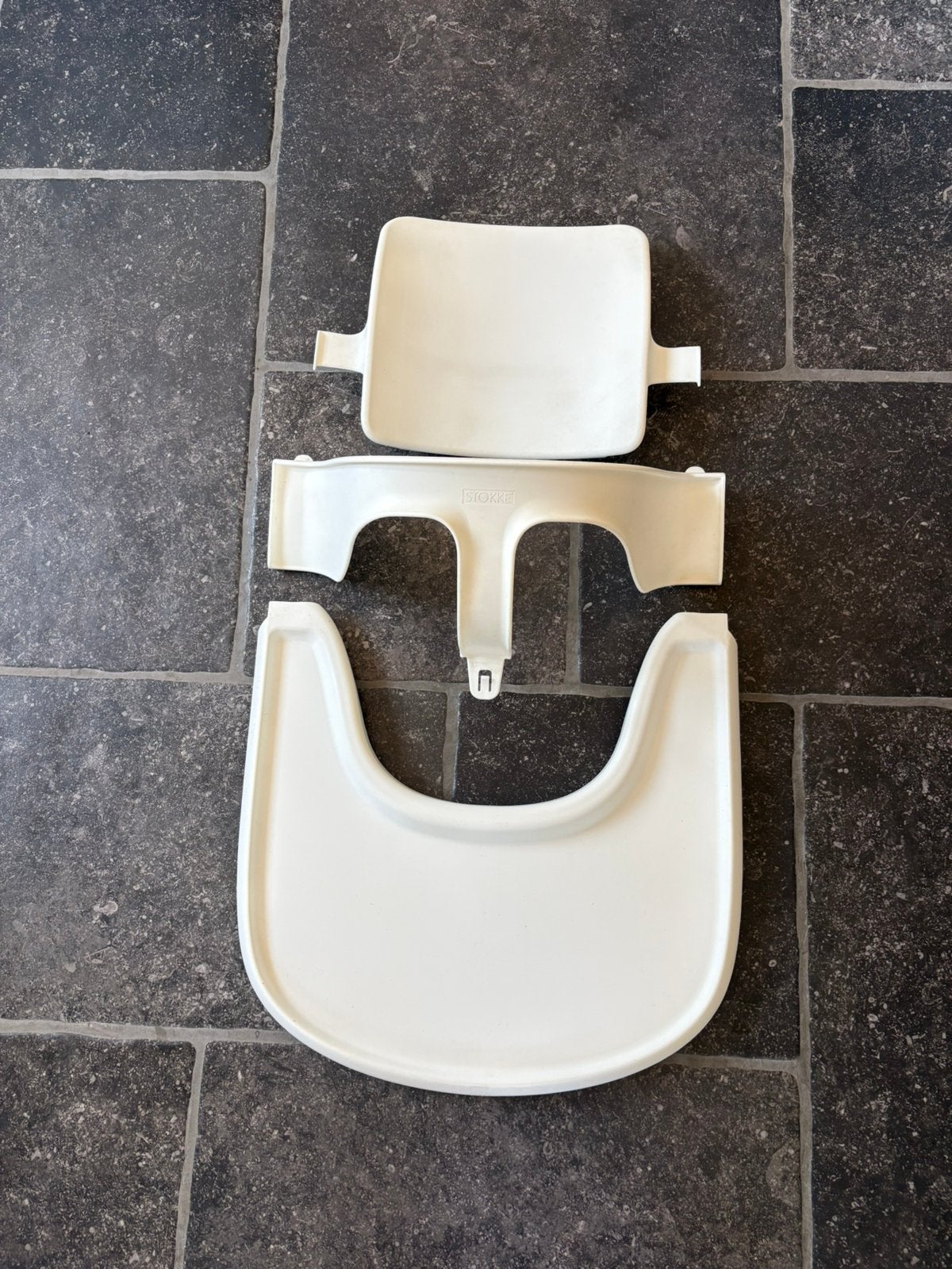 Stokke Tripp Trapp babyset met playtray, Ophalen of Verzenden, Gebruikt, Meegroeistoel