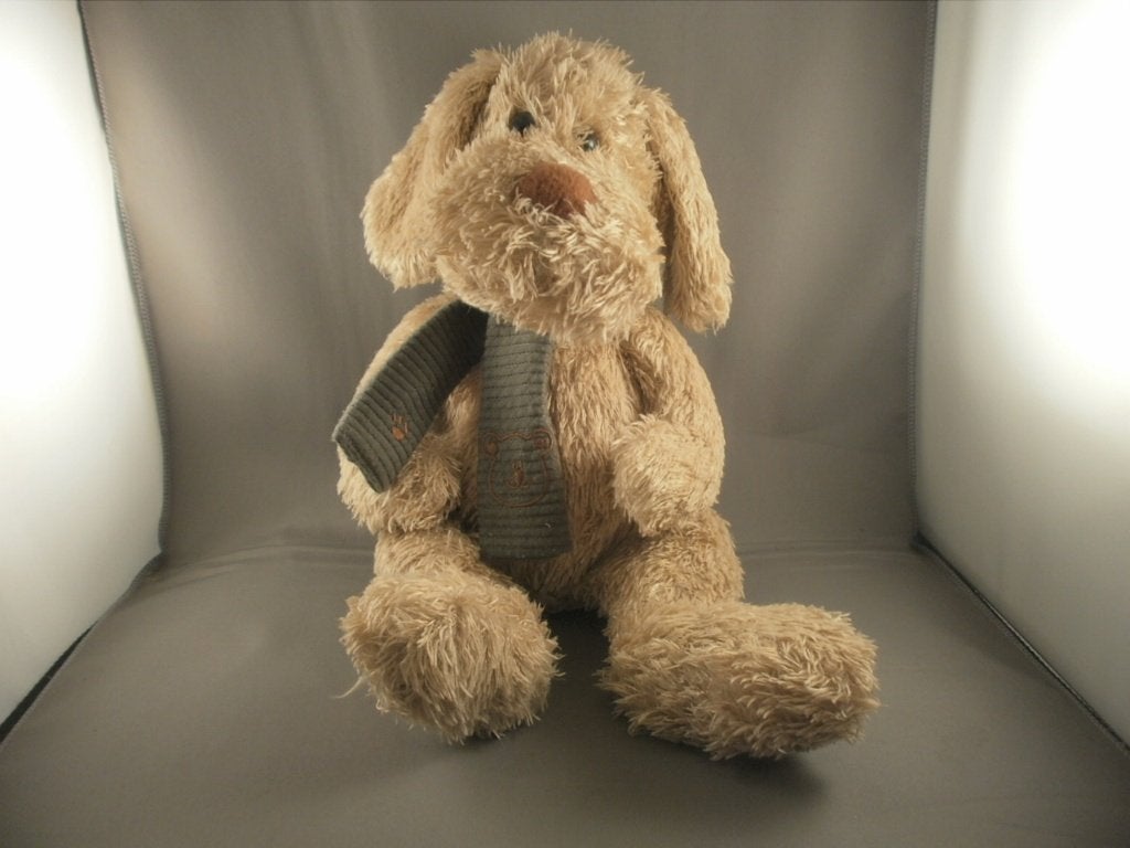 Otto Simon hond bruin harig met donkergroen sjaal om nek, Overige merken, Zo goed als nieuw, Middelgroot (20 tot 80 cm), Wasbaar