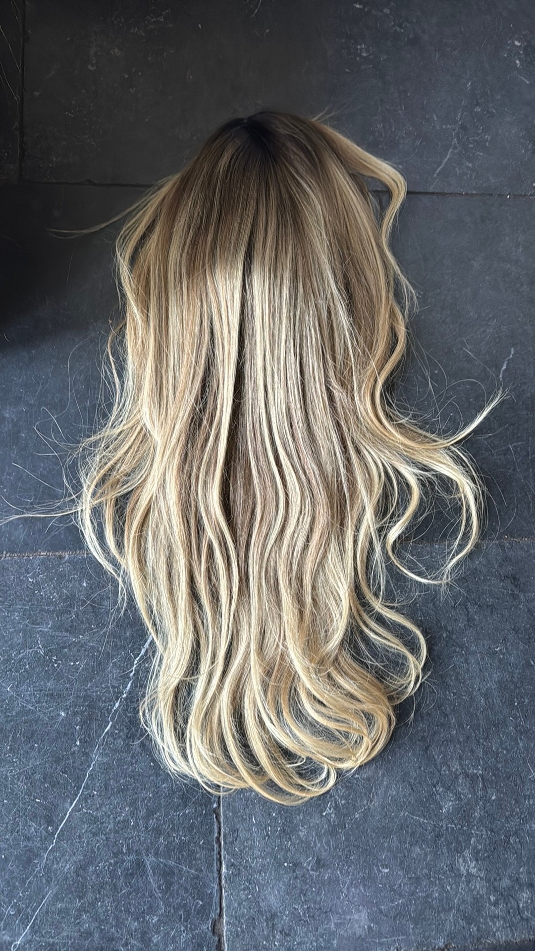 Blond haarstuk Hairelements, Ophalen of Verzenden, Zo goed als nieuw, Pruik of Haarverlenging
