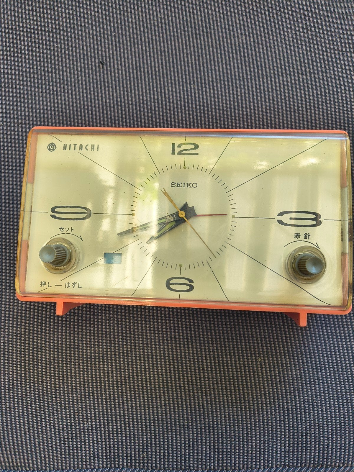 Wekker Seiko/Hitachi TS 230, Witgoed en Apparatuur, Ophalen of Verzenden, Gebruikt, Analoog