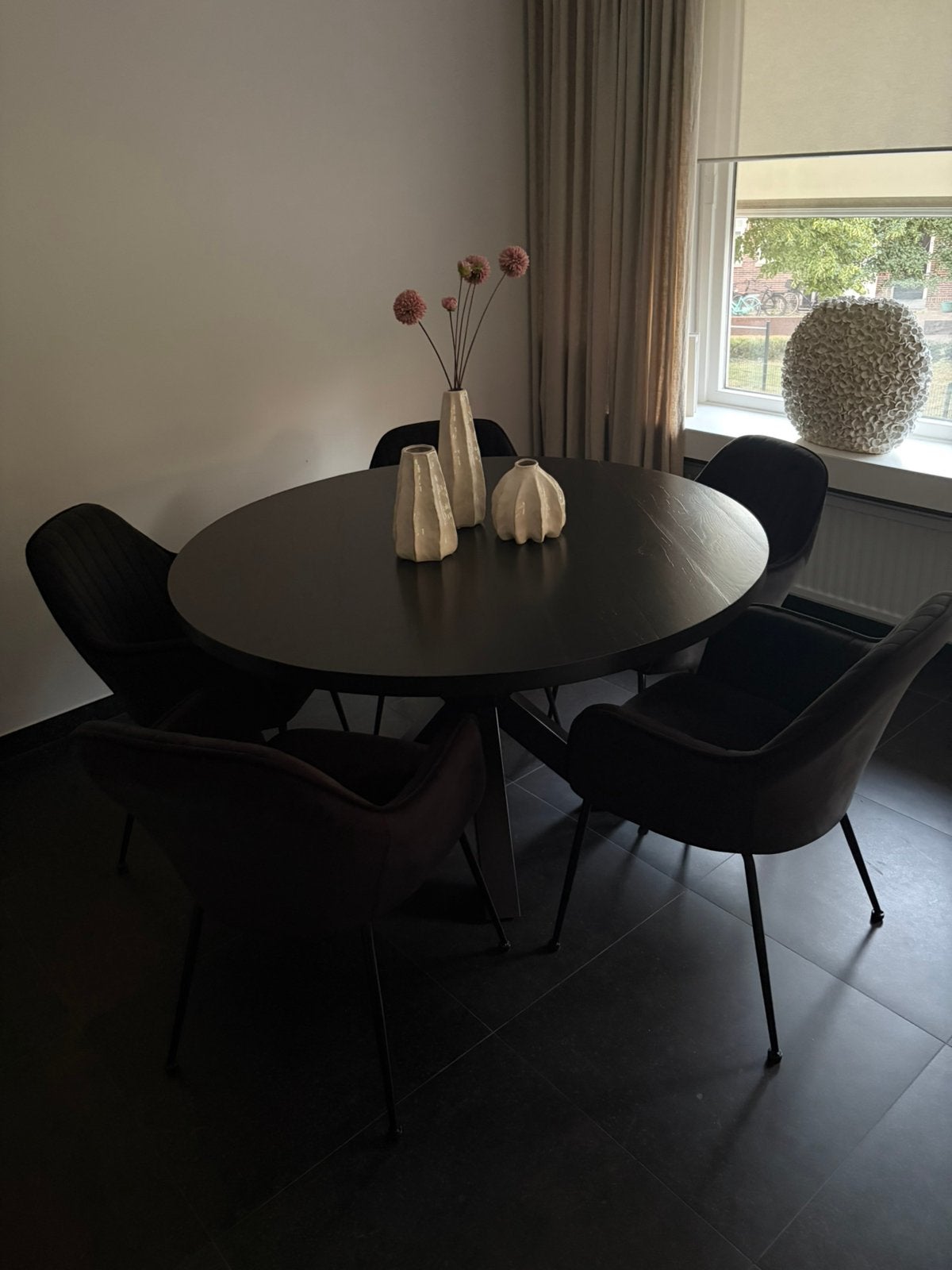 Super mooie eethoek met 5 stoelen, Huis en Inrichting, Tafels | Eettafels, Ophalen, 200 cm of meer, 50 tot 100 cm, Zo goed als nieuw