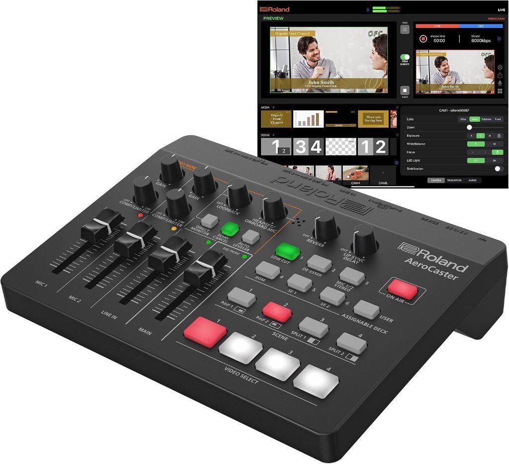Roland Aerocaster Livestreaming System, Overige merken, Overige typen, Overige soorten, Zo goed als nieuw