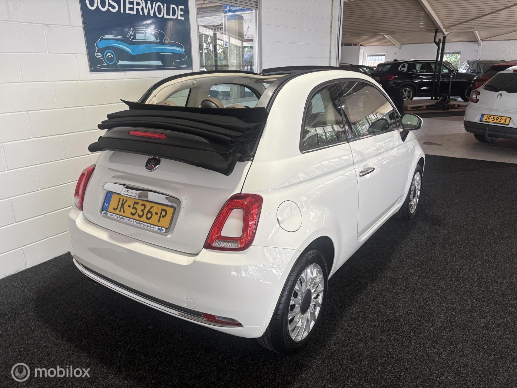Fiat 500C 0.9 TwinAir Turbo Lounge APK - NAP - Airco, Gebruikt, Euro 6, Start-stop-systeem, Cabriolet