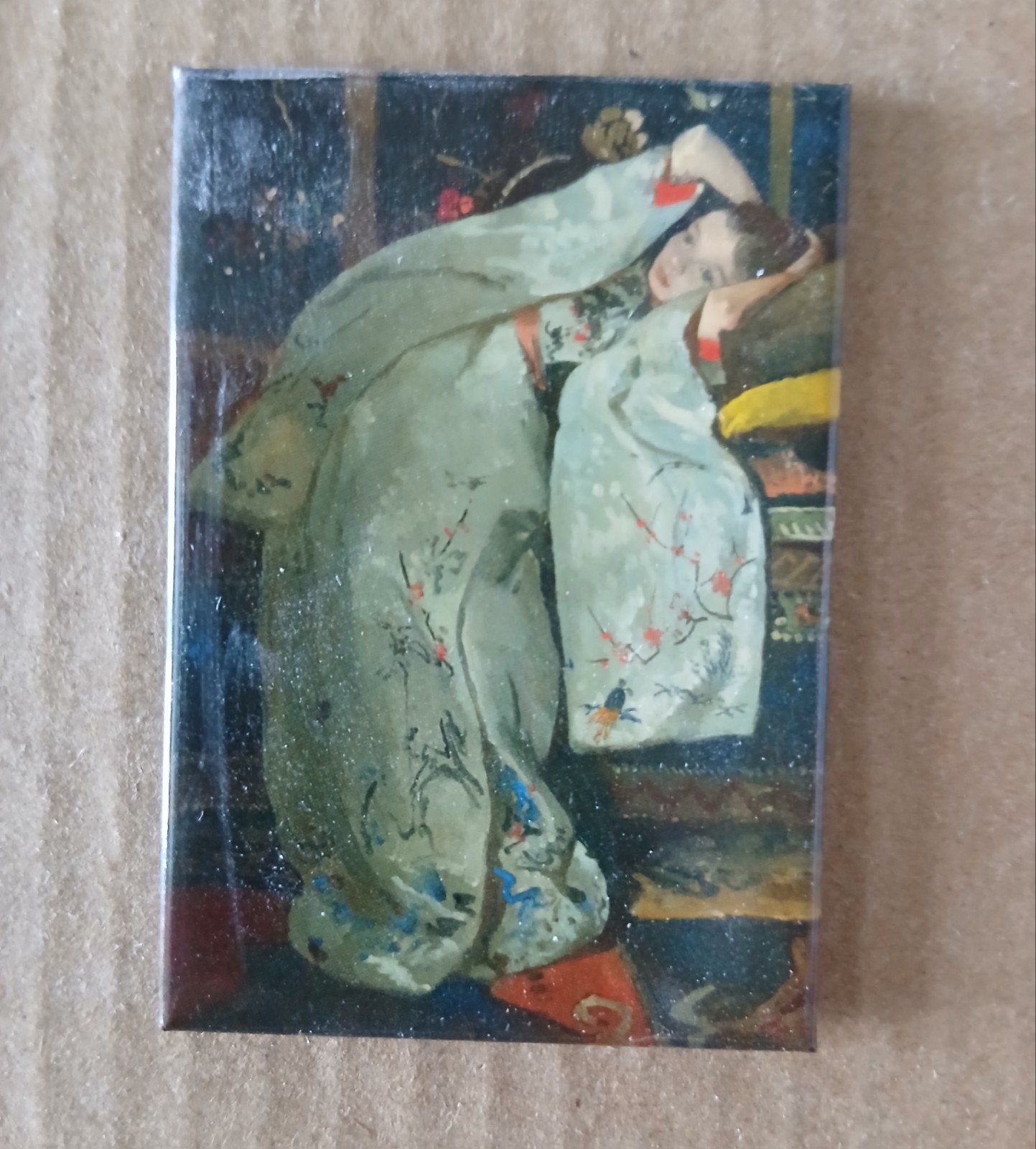 Rijksmuseum magneet - Meisje in witte kimono, 1980 tot heden, Ophalen of Verzenden, Zo goed als nieuw, Prent