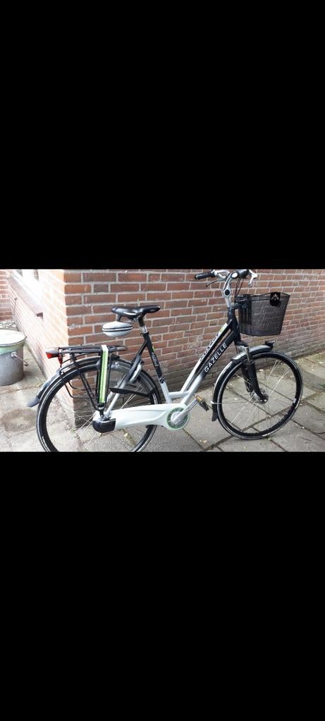 Gazelle damesfiets met lage instap en mandje, Fietsen en Brommers, Fietsen | Dames | Damesfietsen, Ophalen, Velgrem, Gazelle, 53 tot 56 cm