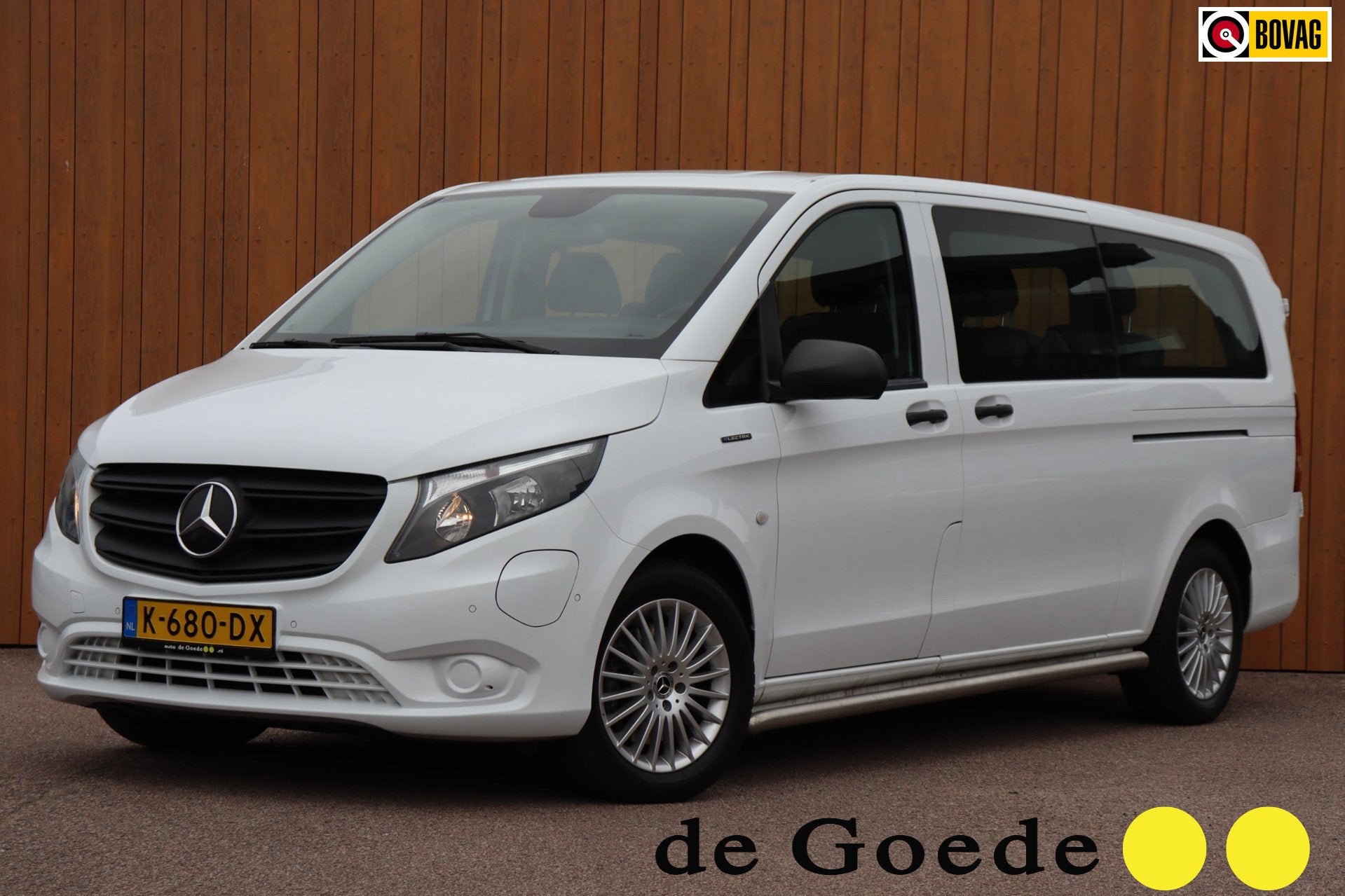 Mercedes-Benz EVito Tourer PRO L3 90 kWh 350km 9-persoons 37, Gebruikt, Zwart, 9 stoelen, 204 pk