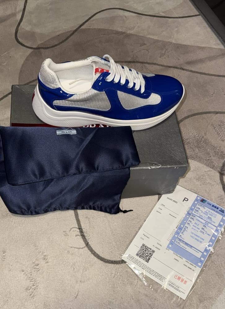 Prada cups Maat 41,5, Kleding | Heren, Blauw, Nieuw, Ophalen of Verzenden, Sneakers of Gympen