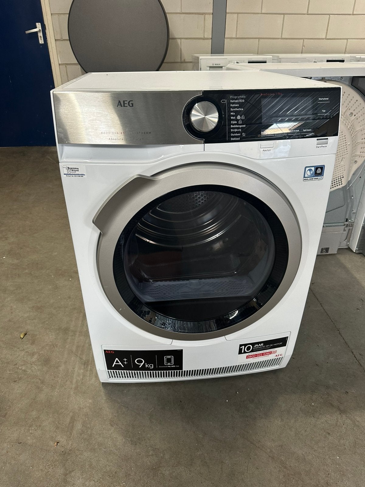 Nette Aeg 8000 serie warmtepomp droger 9Kg A++ Garantie📞🚚✅, Ophalen, Overige typen, 8 tot 10 kg, Zo goed als nieuw