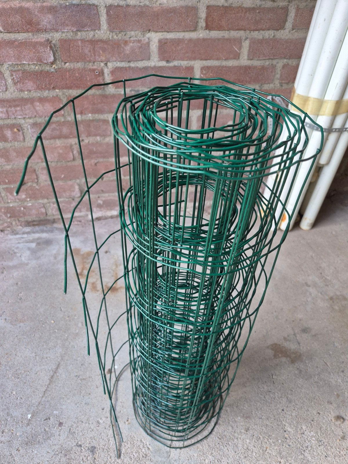 Groen tuingaas/kippengaas op rol. Ongebruikt., Ophalen, Gebruikt, 10 tot 20 meter, Gaas