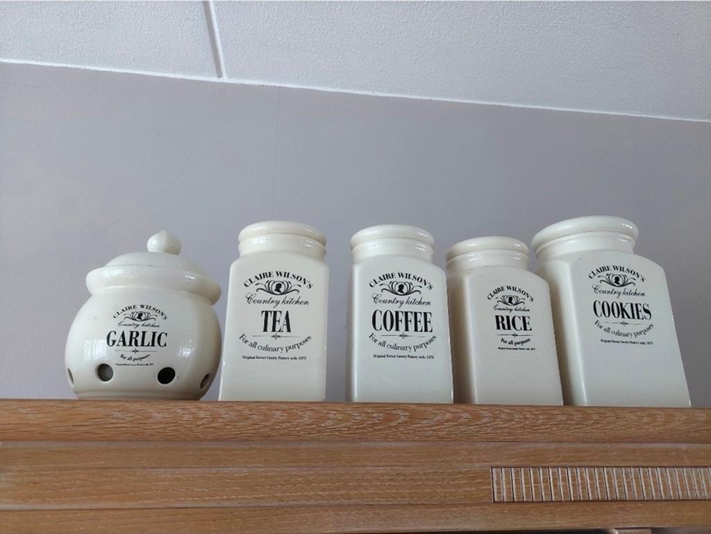 Claire Wilson's Country Kitchen Voorraadpotten Set, Huis en Inrichting, Ophalen of Verzenden, Zo goed als nieuw, Voorraadpot, Steen/keramiek