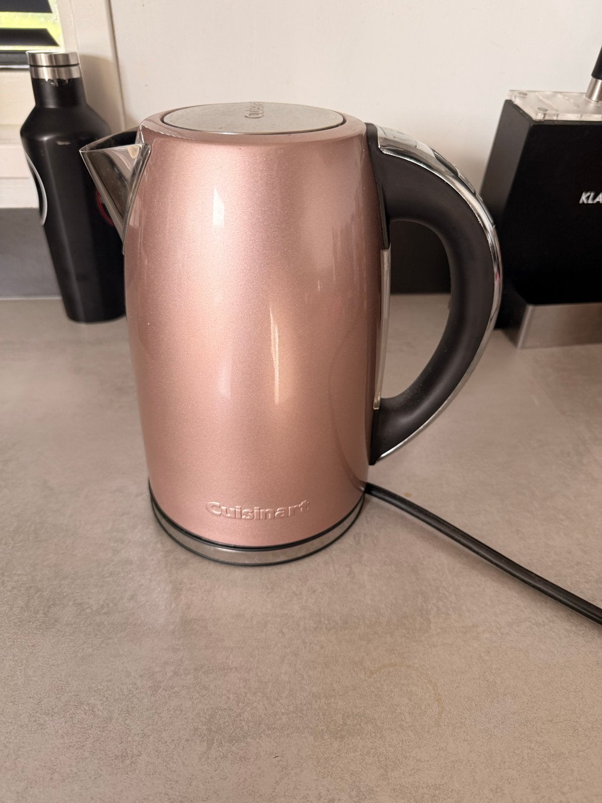 Cuisinart Waterkoker - Roségoud - Zo goed als nieuw, 1 tot 2 liter, Ophalen of Verzenden, Zo goed als nieuw, Draadloos