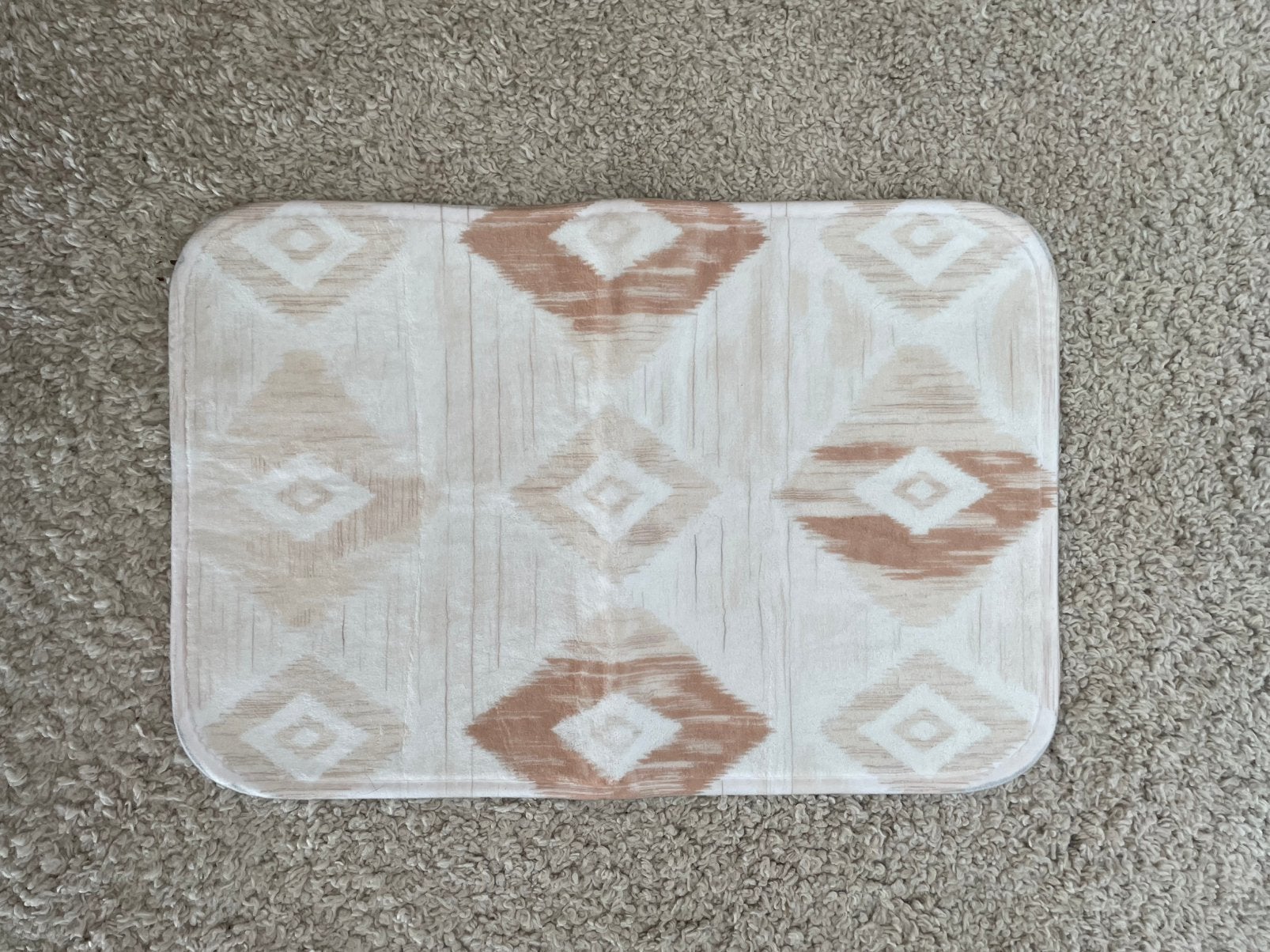 Badmat aztec, Ophalen of Verzenden, Nieuw, Beige, Badmat