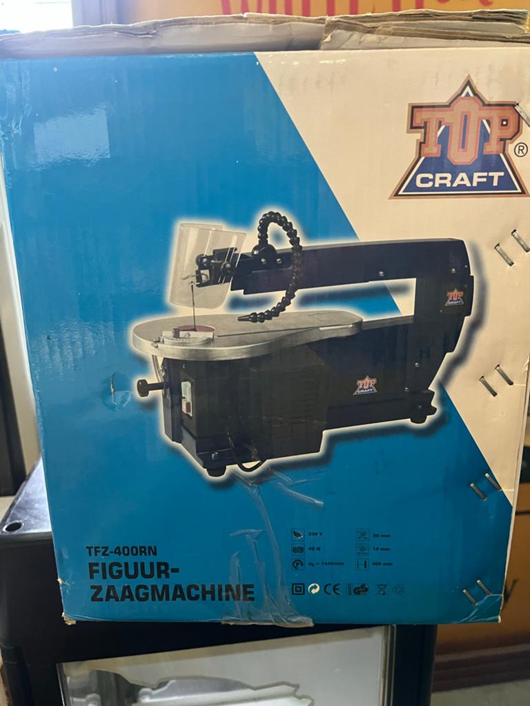 TOP CRAFT TFZ-400RN Figuurzaagmachine - Z.G.A.N. in doos, Doe-het-zelf en Verbouw, Gereedschap | Zaagmachines, Ophalen, Minder dan 30 mm