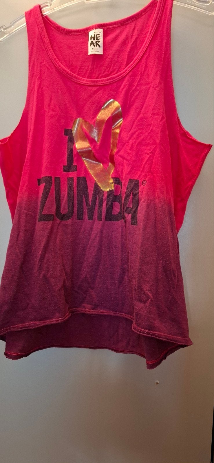 Zumba Sport top, Ophalen of Verzenden, Roze, Fitness of Aerobics, Zo goed als nieuw