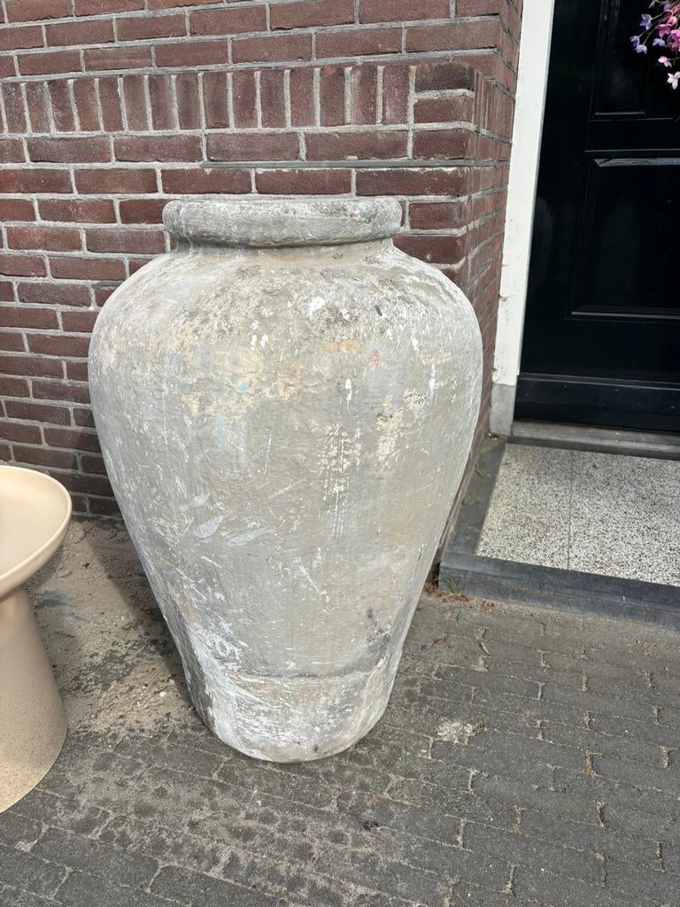 Mooie grote oude pot 90 cm, Antiek en Kunst, Curiosa en Brocante, Ophalen