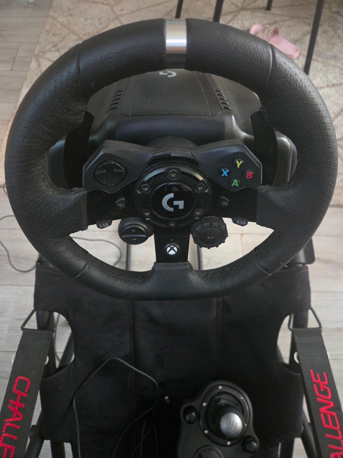 Logitech G923 racestuur met pedalen + schakelpook en stoel, Ophalen, Overige merken, Zo goed als nieuw