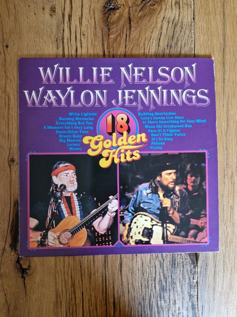 Willie Nelson Waylon Jennings LP - 11 Golden Hits, LP, Gebruikt, Ophalen of Verzenden, 12 inch