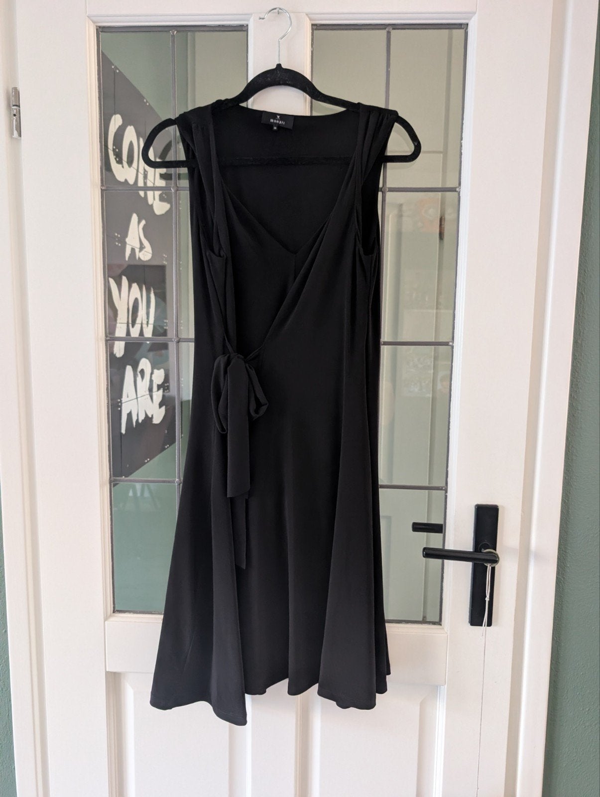 Monari Zwarte Jurk Maat 38/40 (M) - Elegant en Comfortabel, Kleding | Dames, Maat 38/40 (M), Monari, Zwart, Ophalen of Verzenden