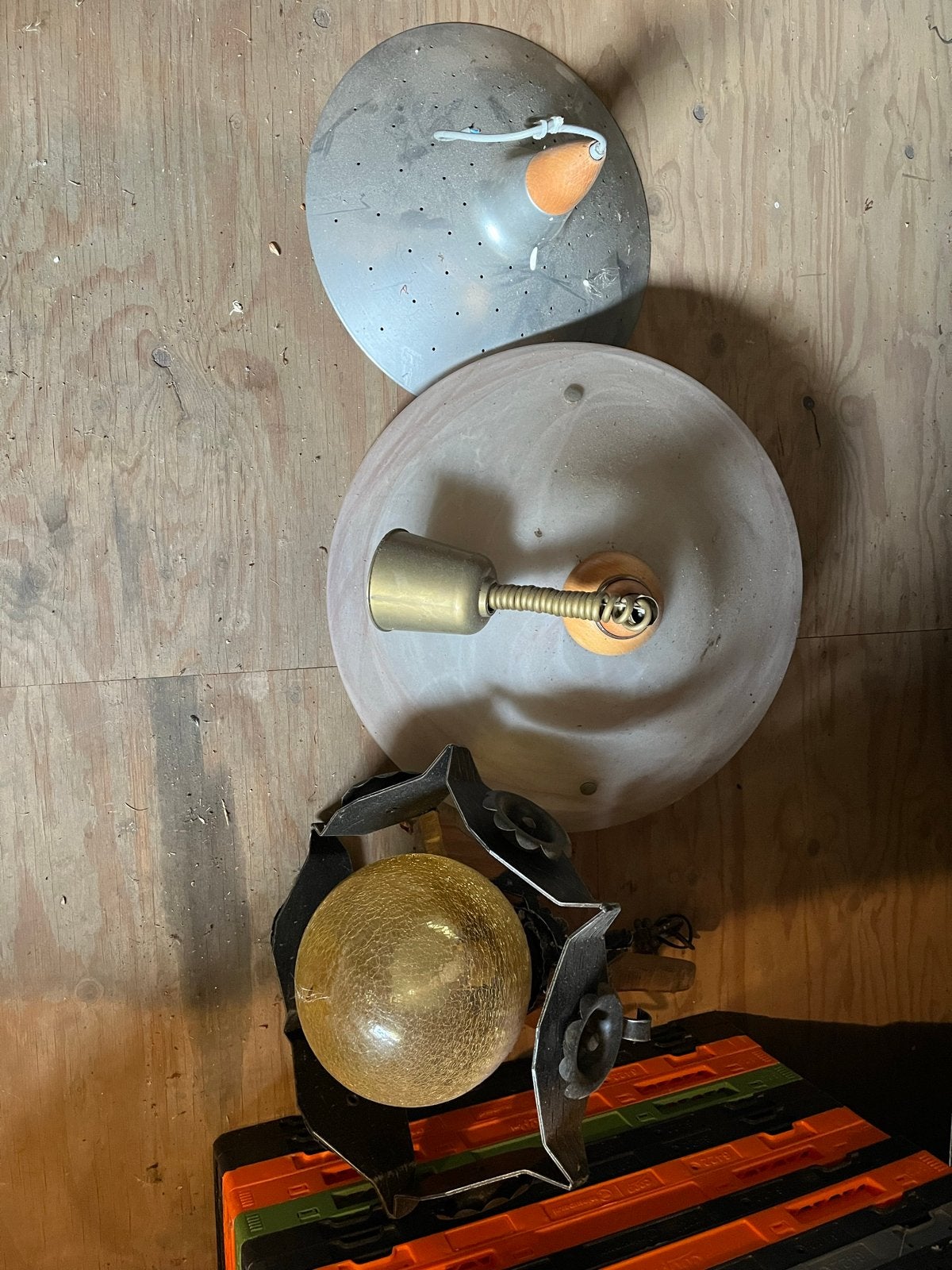 Diverse vintage lampen - plafond en hanglampen, Ophalen, Gebruikt
