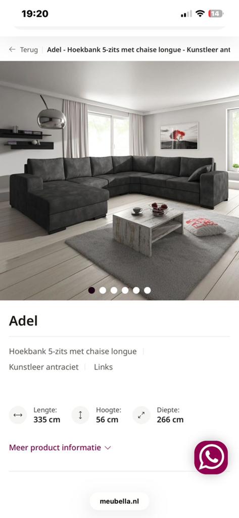 Serieus mooi bankstel !, Ophalen, Zo goed als nieuw, Vierpersoons of meer