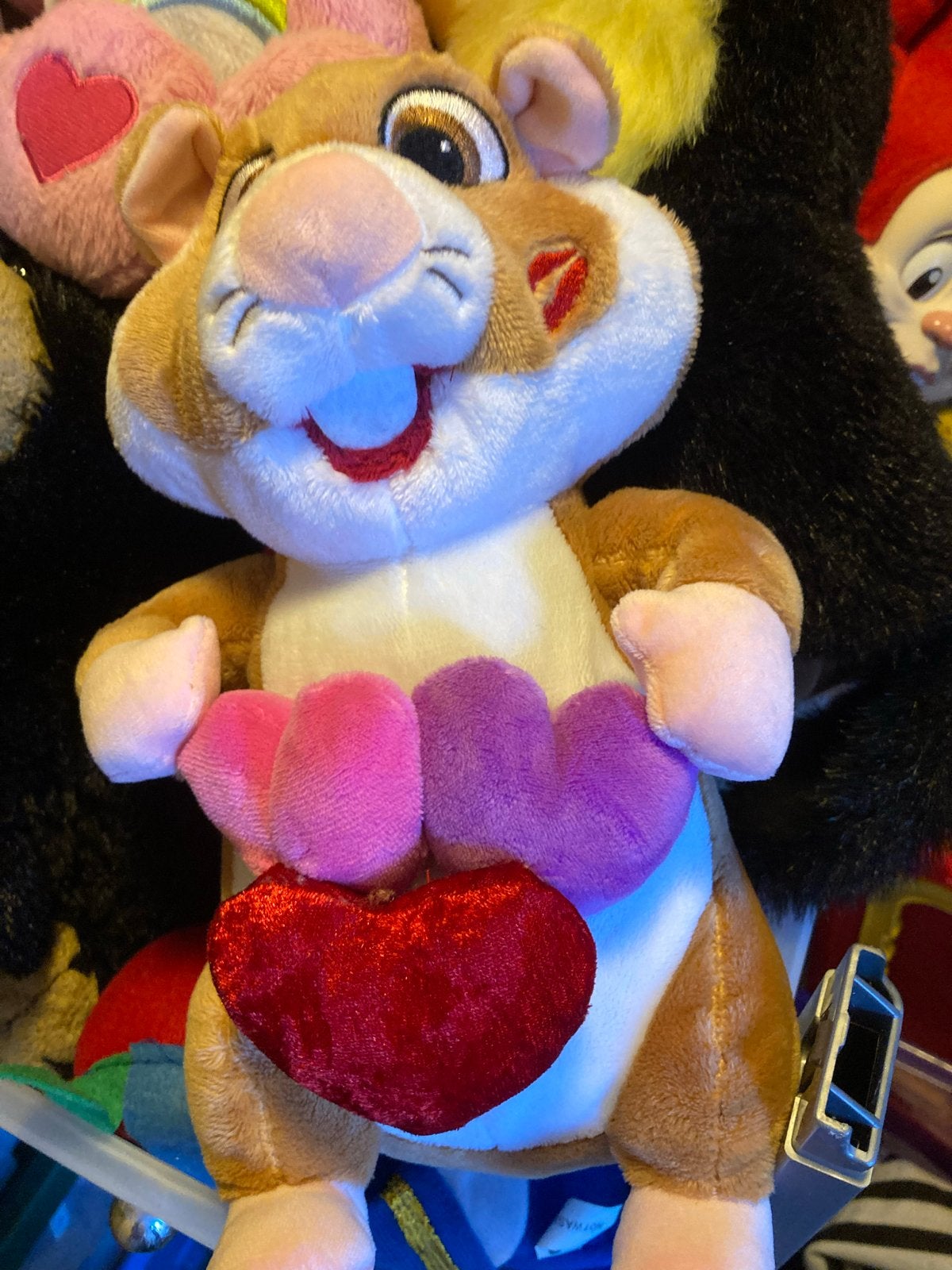 Schattige Albert Heijn Hamster Knuffel met Hartjes, Overige merken, Overige karakters, Hamster, Ophalen of Verzenden