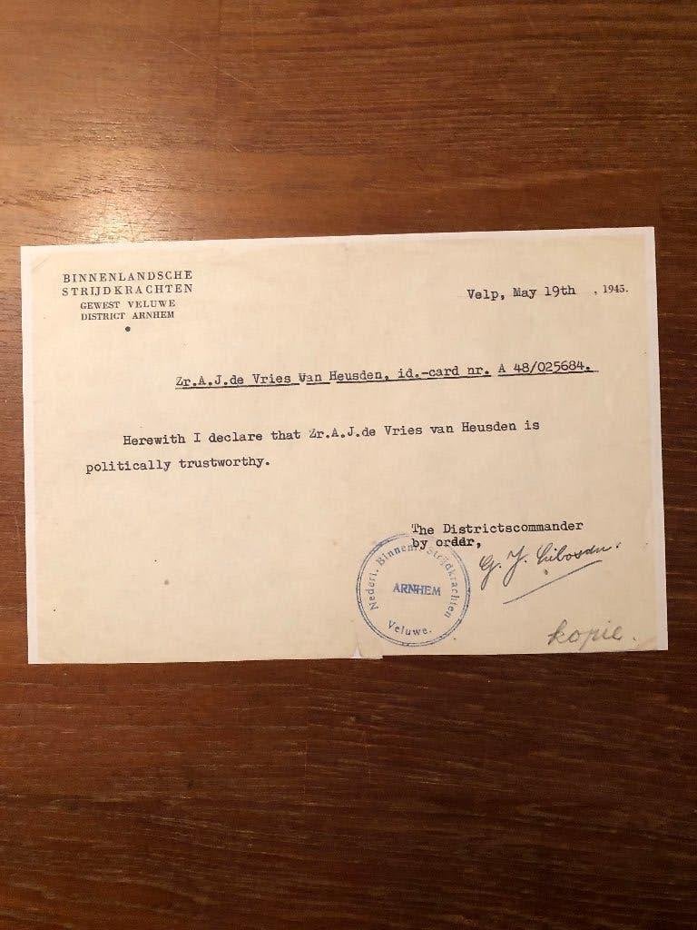 19 Mei 1945. Binnenl. Strijdkrachten Arnhem.The ditsricts-, Boeken, Verzenden, Overige onderwerpen, Tweede Wereldoorlog, Gelezen