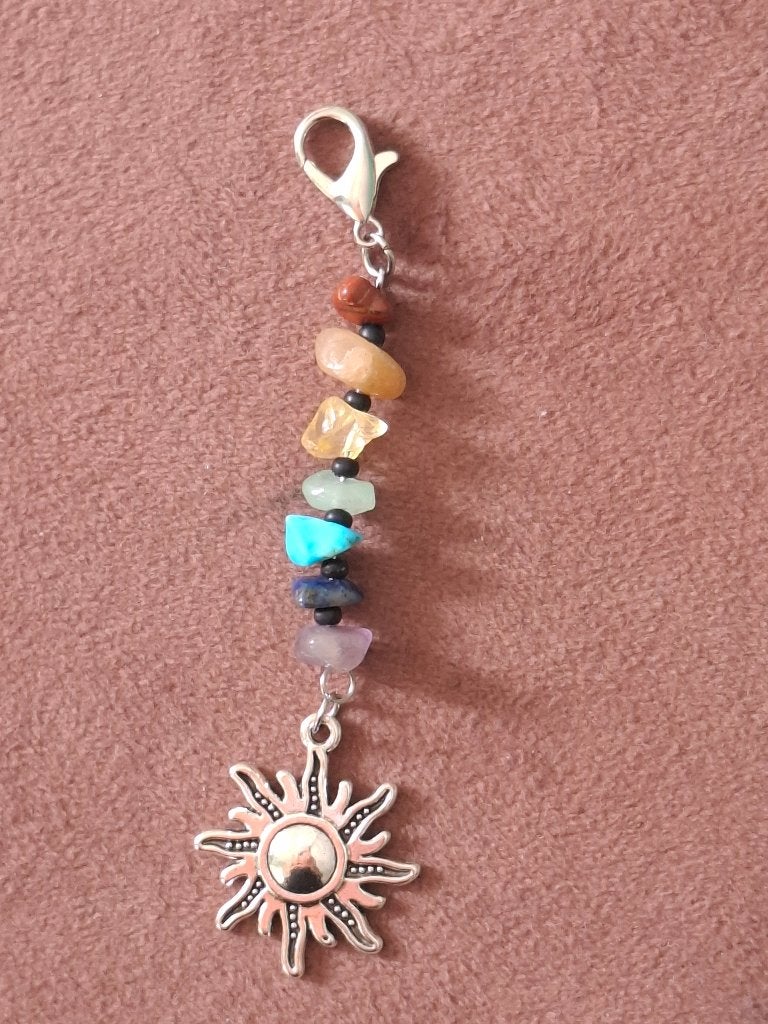 Hanger met natuursteentjes, Ophalen of Verzenden, Zo goed als nieuw, Overige kleuren, Overige materialen
