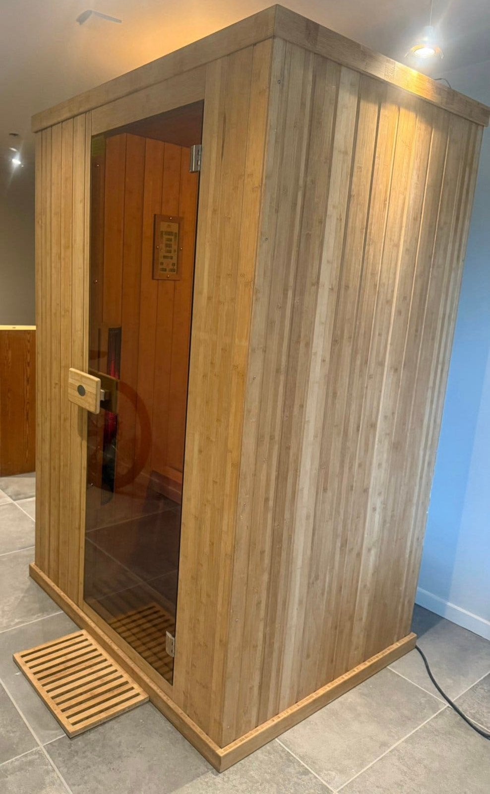 2 persoons infra rood sauna, Ophalen, Gebruikt, Infrarood, Complete sauna