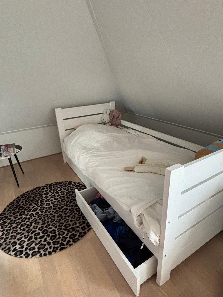Kinderbed met matras en extra lattenbodem 90*200, Ophalen, 85 tot 100 cm, Gebruikt, Matras