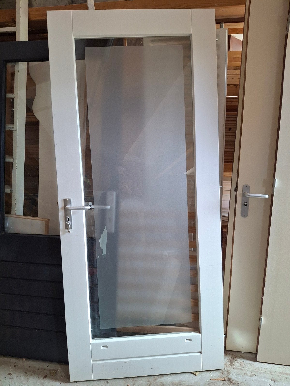 Buitendeur met gelaagd glas 93 x 211,5, Ophalen of Verzenden, Glas, Buitendeur, 200 tot 215 cm