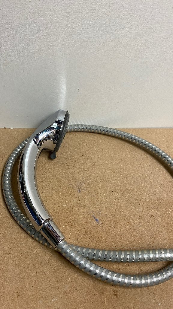 Douchekop met slang - Chroom, Ophalen of Verzenden, Gebruikt, Chroom, Douche