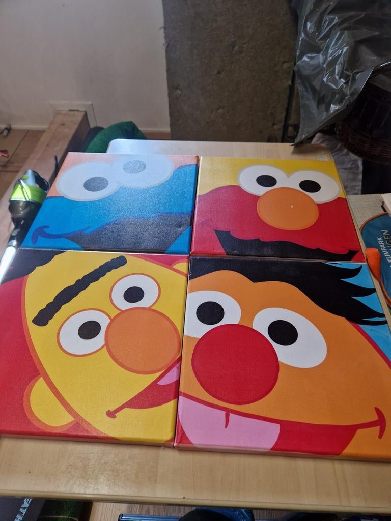 Sesamstraat canvas, Huis en Inrichting, Ophalen of Verzenden, Zo goed als nieuw