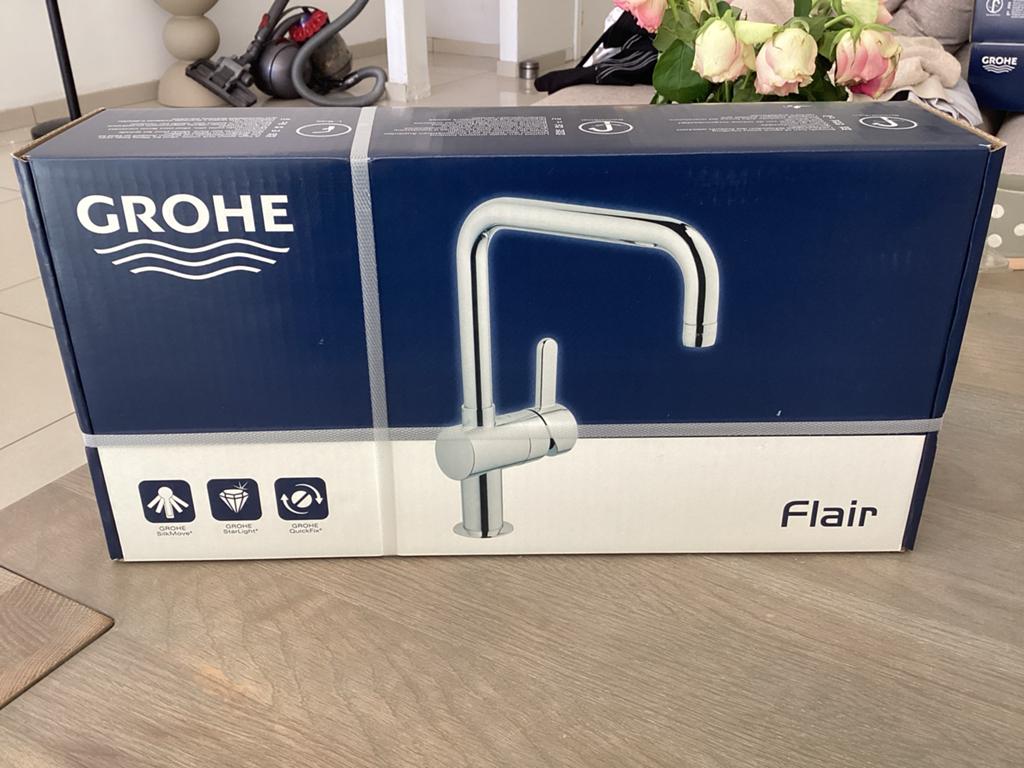 Nieuwe GROHE Flair keukenkraan – chroom (32453000), Doe-het-zelf en Verbouw, Sanitair, Ophalen of Verzenden, Nieuw, Chroom, Kraan