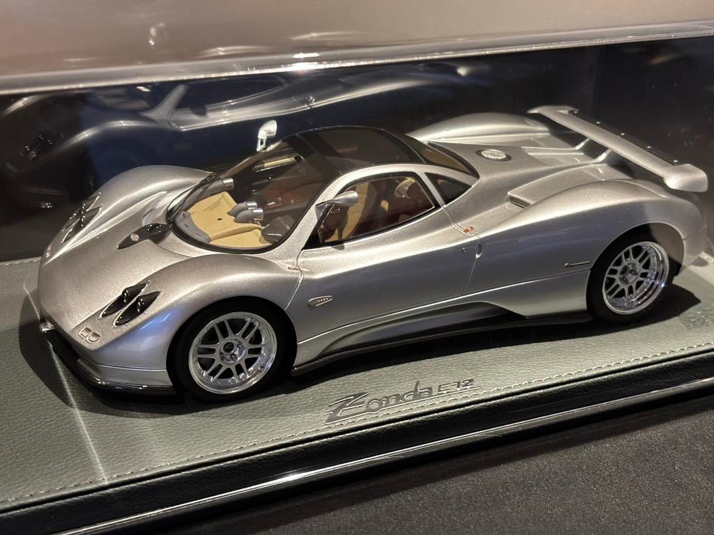 Pagani Zonda zilver metallic BBR 1:18 ! C4F, Overige merken, Bbr, ., Nieuw