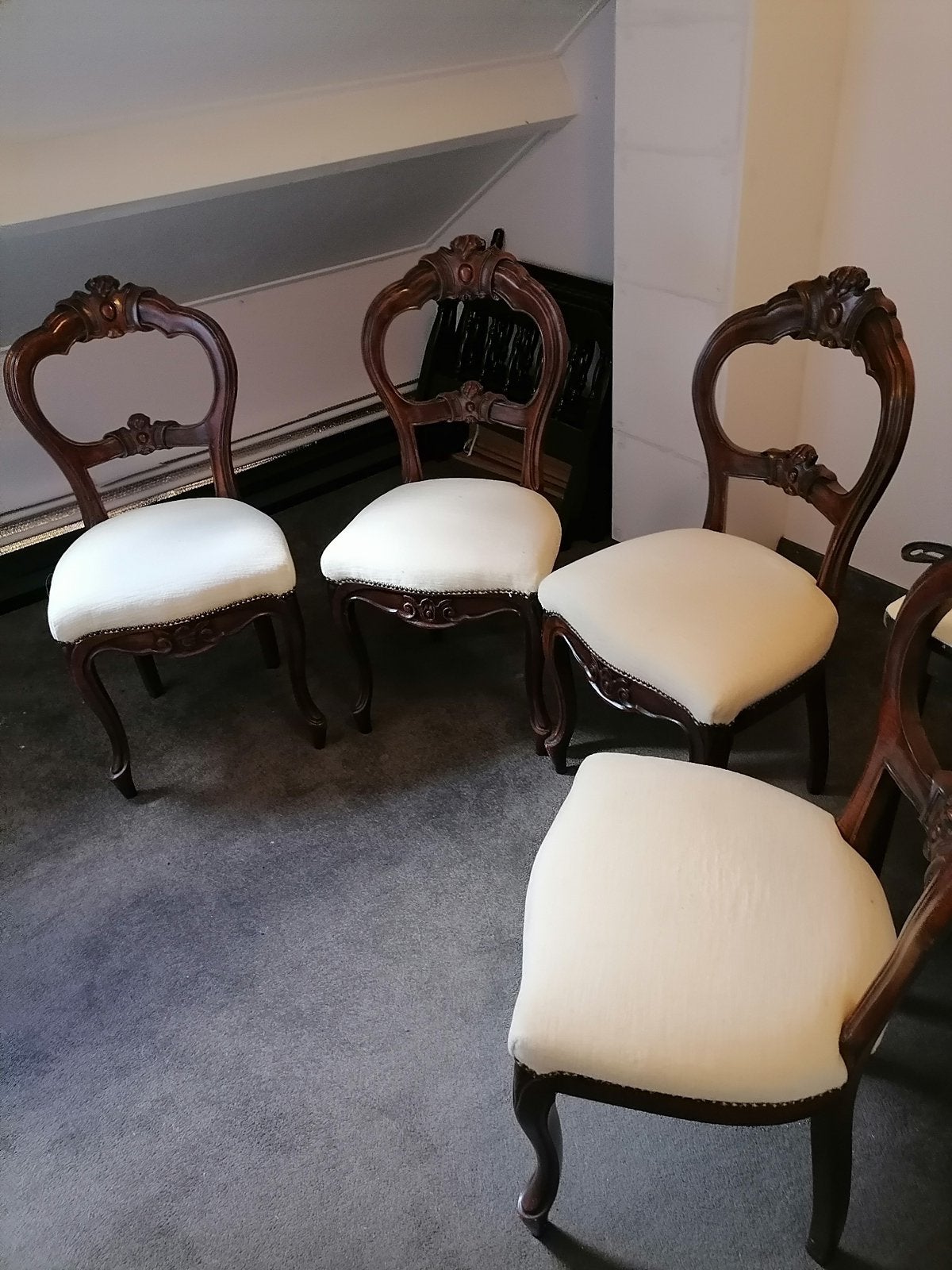 Kleur bruin franse stoelen, Huis en Inrichting, Stoelen, Ophalen, Zo goed als nieuw, Bruin