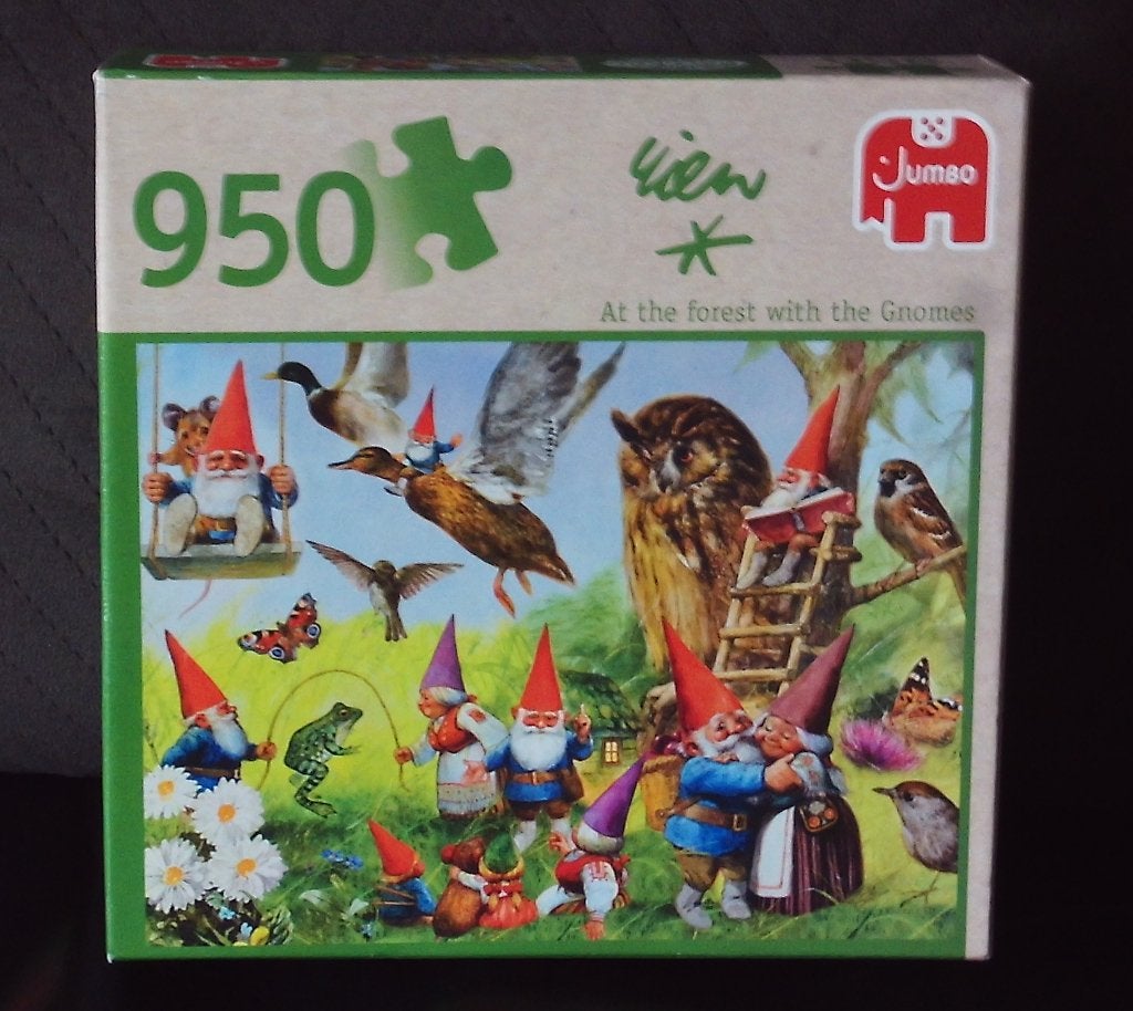 Puzzel 950 stukjes. Kabouters. Rien Poortvliet. Merk : Jumbo, Ophalen of Verzenden, 500 t/m 1500 stukjes, Gebruikt, Legpuzzel