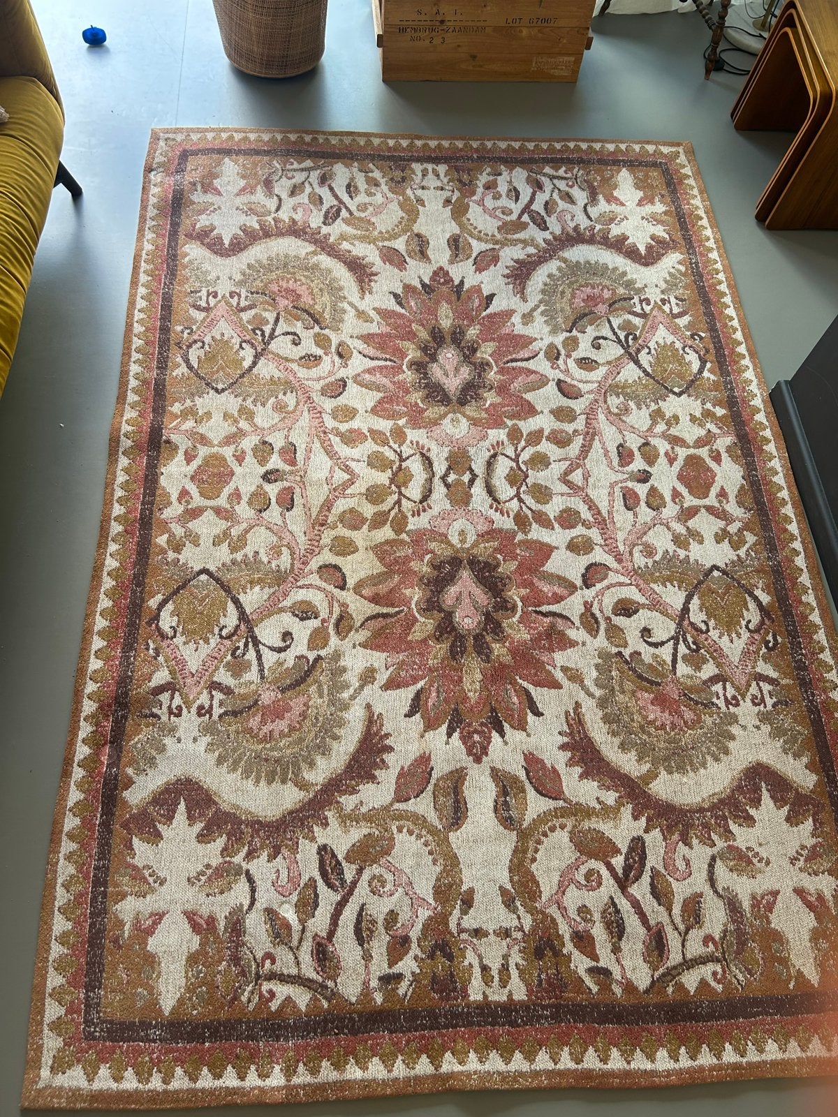 Sissy Boy Vloerkleed William Boho 280x180, Huis en Inrichting, Stoffering | Tapijten en Kleden, Ophalen, Gebruikt, Beige, 150 tot 200 cm