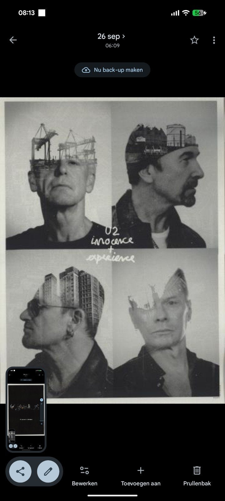 U2 Innocence + Experience Fanclub posterset (set van 5), Ophalen of Verzenden