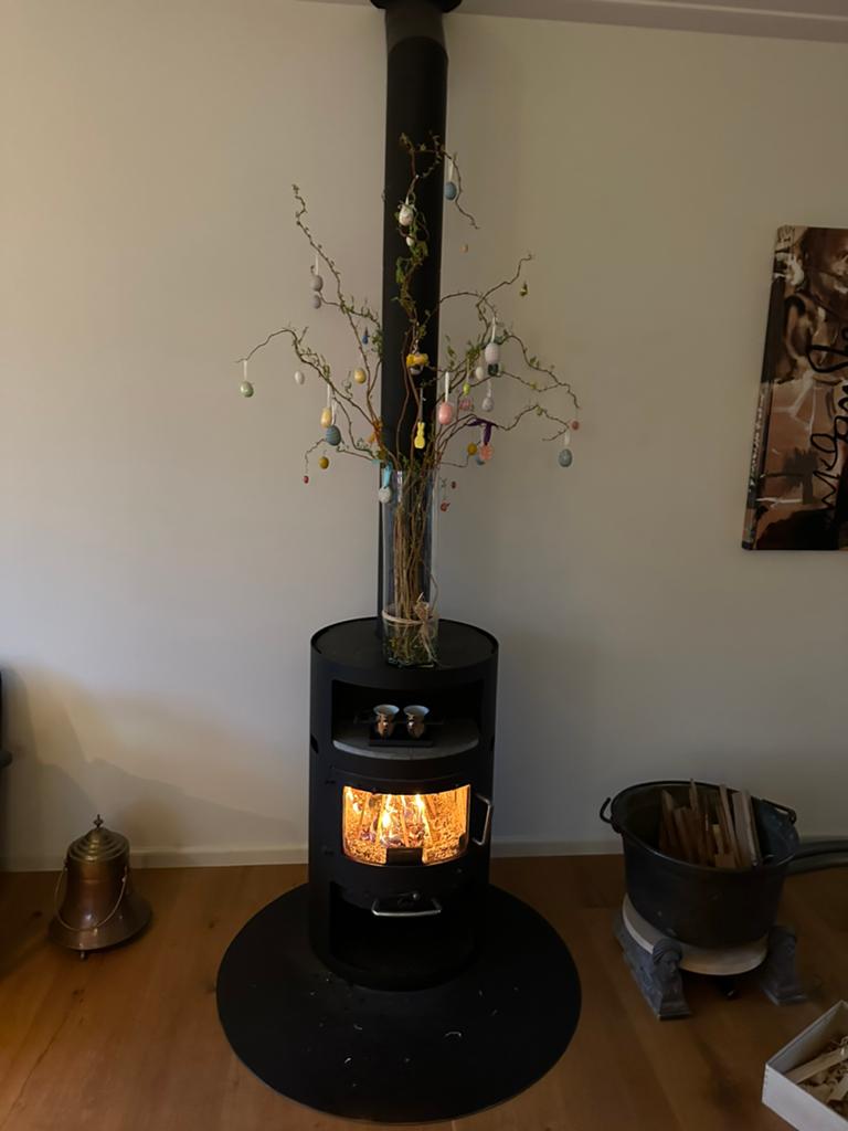 Mooie houtkachel Scan 22, Huis en Inrichting, Kachels, Ophalen, Houtkachel, Zo goed als nieuw, Vrijstaand