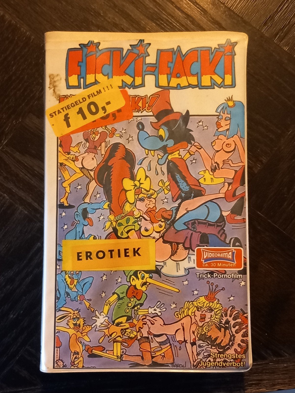 Ficki-Facki in den Kacka! VHS - Erotische Tekenfilm, Cd's en Dvd's, VHS | Film, Vanaf 18 jaar, Gebruikt, Ex-rental, Overige genres