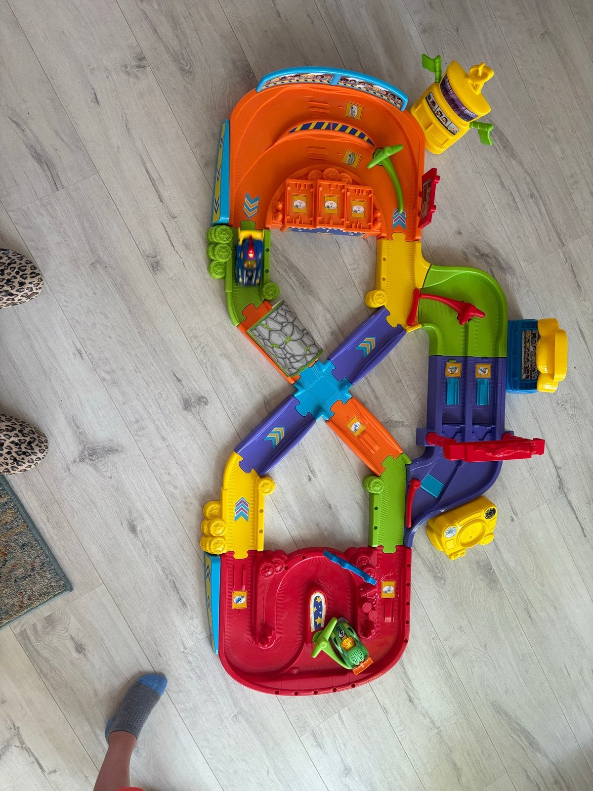 VTech Toet Toet Auto's racebaan, Ophalen of Verzenden, Gebruikt, 2 tot 4 jaar