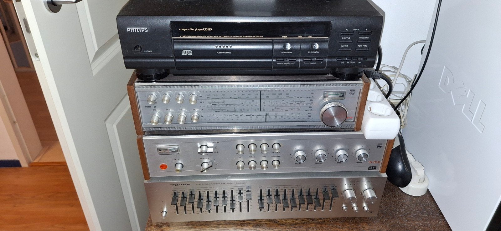 Vintage Philips stereo set met 4 boxen, Audio, Tv en Foto, Ophalen