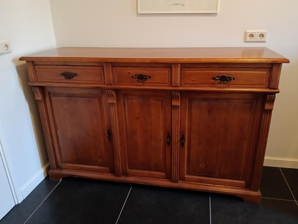 Dressoir, Ophalen, Gebruikt, 150 tot 200 cm, Grenenhout