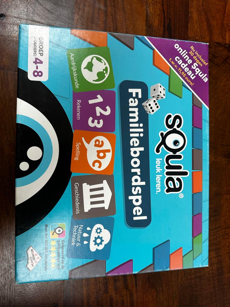Squla Familiebordspel - Leuk leren voor groep 4-8, Puzzel en Educatief, Gebruikt, Ophalen of Verzenden, 3 spelers of meer