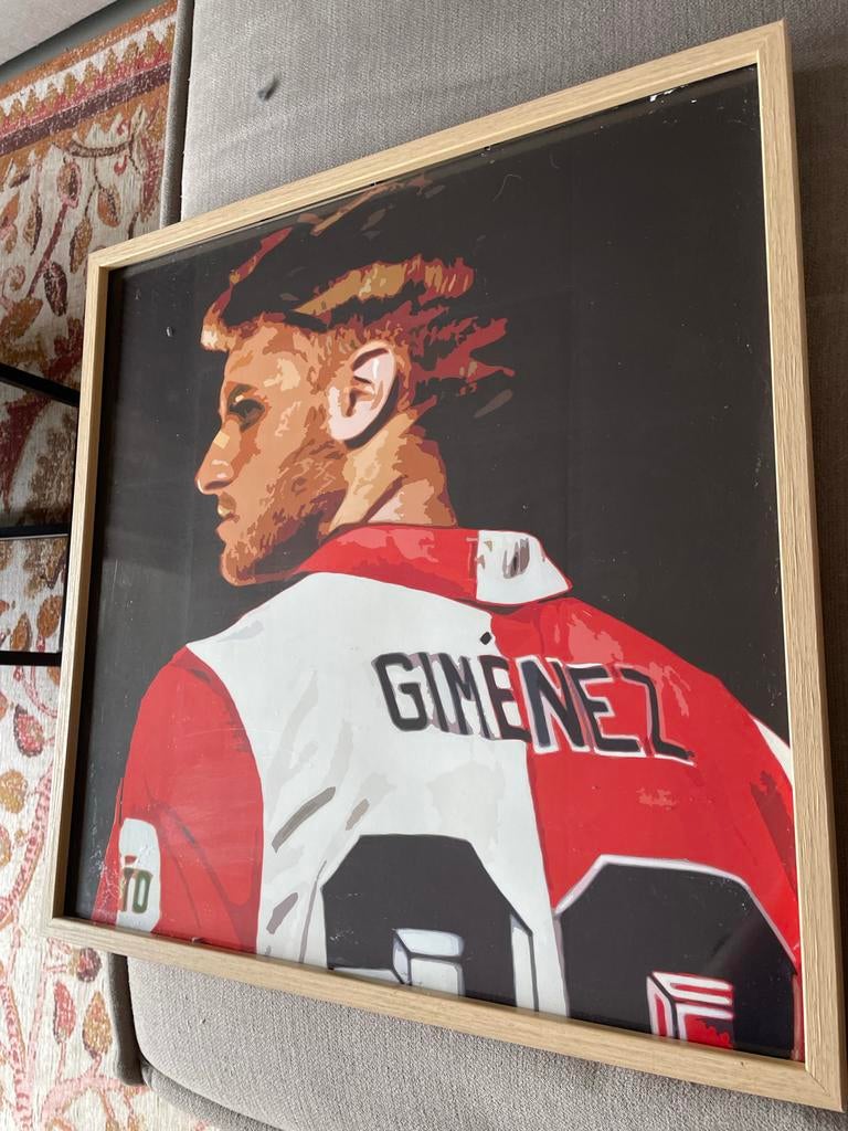 Giménez Feyenoord poster, Sport, A1 t/m A3, Rechthoekig Staand, Gebruikt