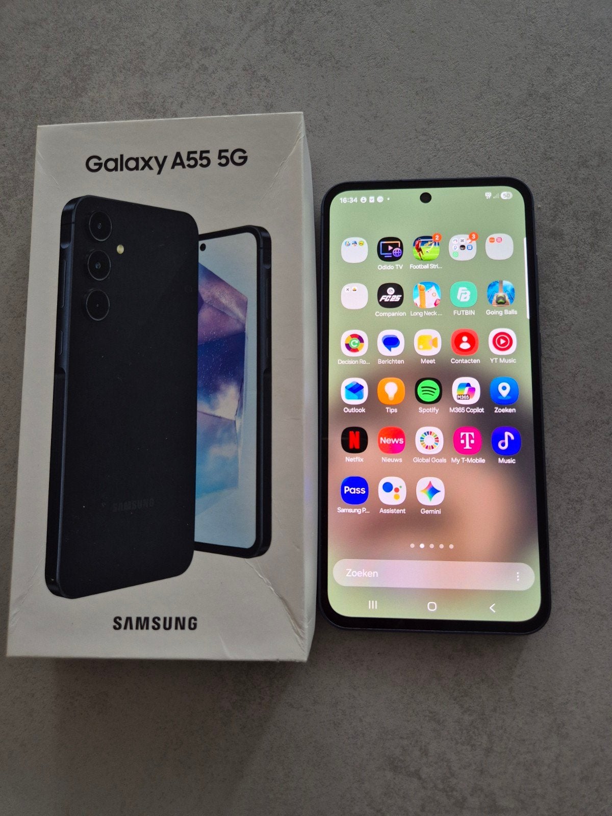 Samsung galaxy A55 256gb, Telecommunicatie, Mobiele telefoons | Samsung, Ophalen, Blauw, Zo goed als nieuw, Galaxy A