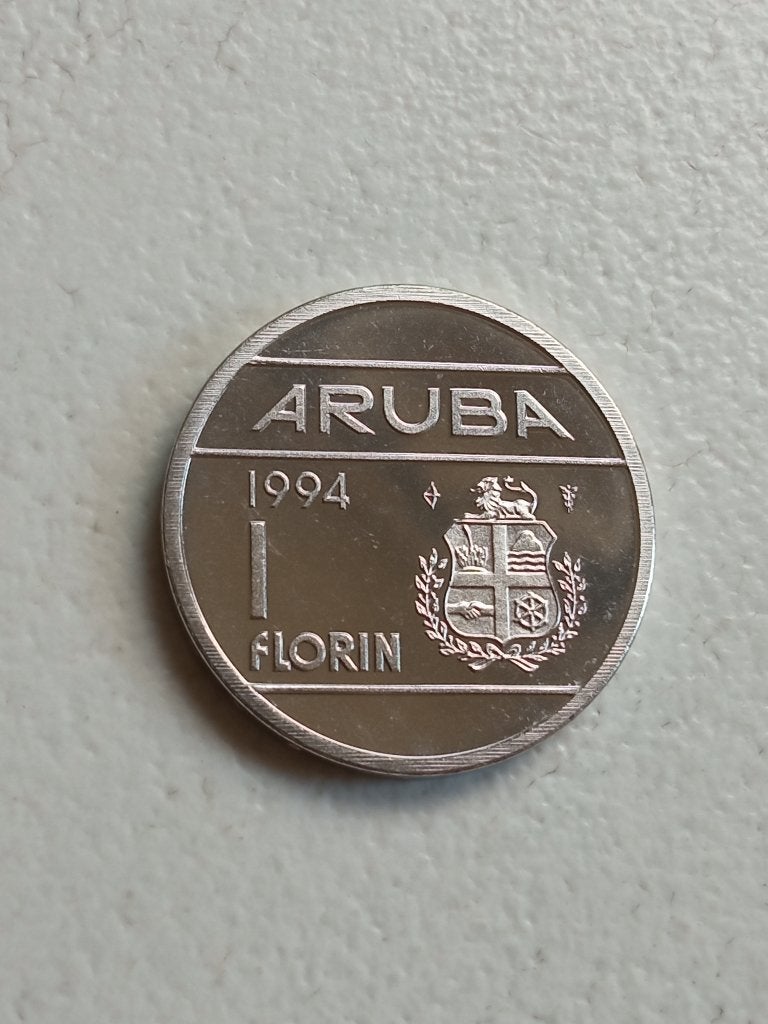 Aruba 1 florin 1994., Ophalen of Verzenden, Noord-Amerika, Losse munt
