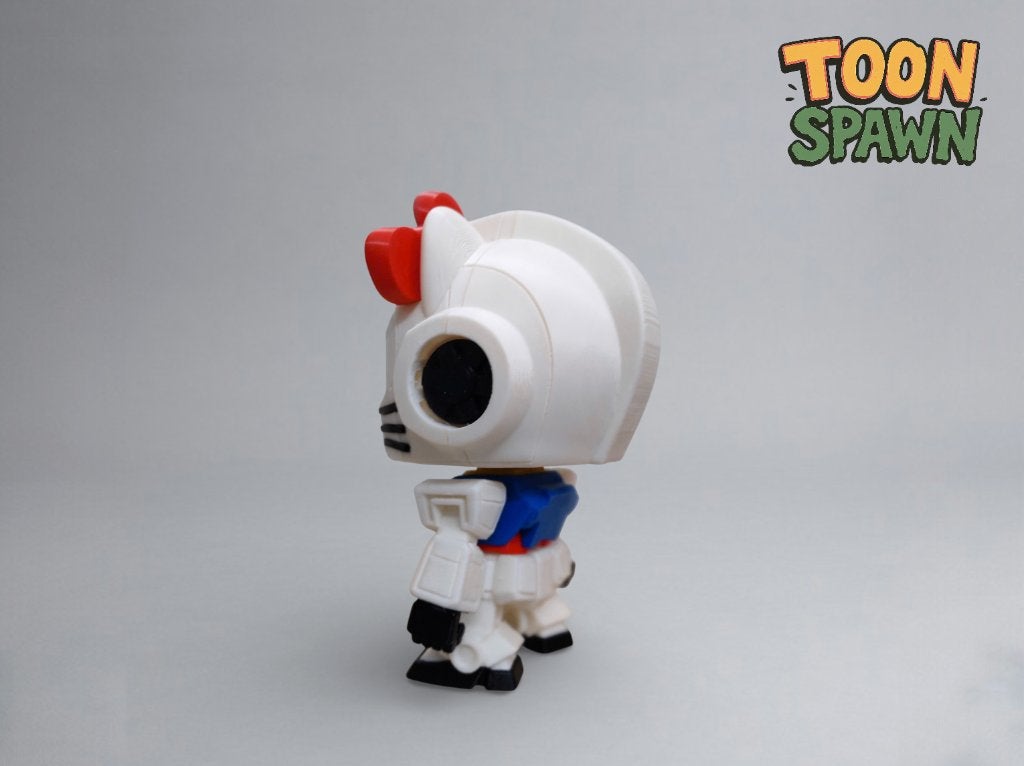 RX‑78‑2 x Hello Kitty – Gundam Mash‑up Figuur – 25 cm, Ophalen of Verzenden, Nieuw, Overige typen